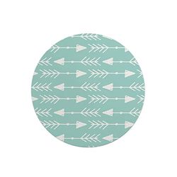 Questo Casa, Ronde digitaal bedrukte muismat, antislip onderkant, voor kantoor en thuis, diameter: 22 cm