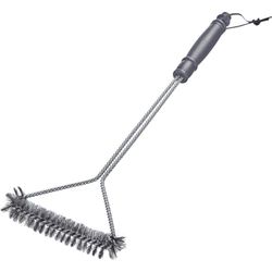 Westmark Brosse à Barbecue 46 cm – Manche Long, idéal pour Nettoyer Votre Barbecue, qu'il Soit en Fonte ou en Acier Inoxydable, avec Sangle en Cuir Pratique – Acier Inoxydable, PP