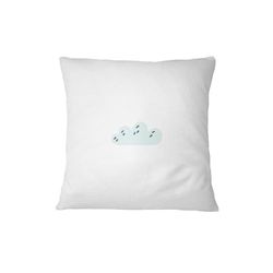 Bona Basics, Copricuscino decorativo, federa per cuscino, decorazione per la casa, divano, caffetteria, dimensioni: 45 x 45 cm, colore: bianco