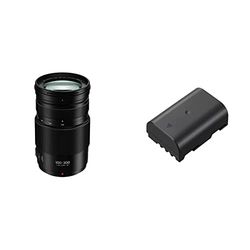 Panasonic Lumix 100-300mm F4.0-5.6 | Objectif Téléphoto H-FSA100300E Noir & Lumix DMW-BLF19E Batterie Rechargeable, 7.2V, 1860mAh, 13.4Wh pour Lumix GH5, GH5S, G9, GH4, GH4R - Noir