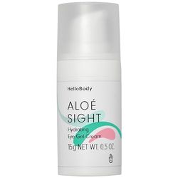 HelloBody ALOÉ SIGHT gel tonificante per gli occhi (15 ml) – idratante per la pelle da normale a secca – con aloe vera, estratto di cetriolo e ialuronico