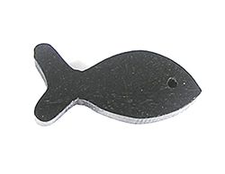INNSPIRO Pendentif bois poisson ciré noir 14 x 30 mm 50 u.