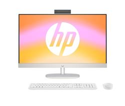 HP All-in-One desktop-pc, 27 inch FHD-display, AMD Ryzen 5 7520U, 16 GB DDR5 RAM, 1 TB SSD, AMD Radeon grafische eenheid, Windows 11 Home, QWERTZ, wit, [exclusief bij Amazon]
