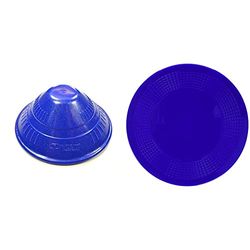 Dycem Jar Opener - Blue & Performance Health Non Slip Round Pad 14 cm, Blue, Precut Adhering Pad, Grip Assistance, Non-Toxic, Prevents Objects from Sliding or Rolling