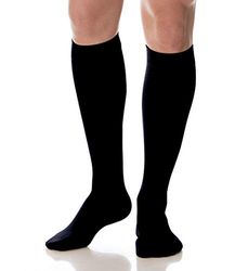 SCUDOTEX Mi-Bas pour Homme 280 Deniers Grand Repos Classique à Compression Décroissante Moyenne 18-21 Hg mm Couleur Noir Taille 4
