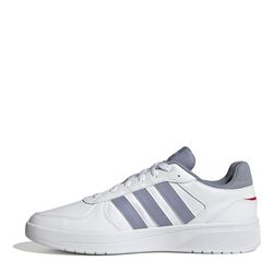 adidas Courtbeat, herensneakers, Ftwr White Silver Violet Better Scarlet, 39 1/3 EU