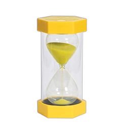 TickiT 92044 Temporizador de arena gigante, 3 minutos, 150 mm de diámetro, amarillo