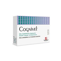Cognivel® Integratore Alimentare per la Memoria e le Funzioni Cognitive - A base di DHA Fosfatidilserina Vitamina D3 Sensoril® Bacopin® Eleuterococco - 40 softgel