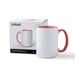 Cricut Cricut biseauté en céramique vierge - Miami - 425 ml (15 oz) - 1 x tasse de sublimation à l'encre infusible - Pour une utilisation avec toutes les machines de coupe Cricut, Céramique (Lot de 1)