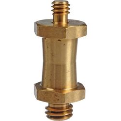 Manfrotto 037 Espigote dourado para câmara com rosca dupla de 1/4" e 3/8"