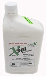 X-SOL Plastisol - Esca da pesca in gomma di plastica, 3,5 l, misura media, trasparente