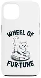 Wheel Of Fur-Tune Robot Vacuum Cleaner Funny Cat Case for iPhone 13