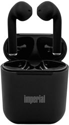 Imperial bluTC TWS HP 1 True Wireless Earbuds TWS - Cuffie Bluetooth, controllo touch-screen, Bluetooth 5.2, USB-C, con microfono, custodia di ricarica, colore: Nero