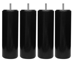 Margot 3700527820538 cilinder voor lattenbodem, 4 stuks, hoogte 7 x 7 x 20 cm, zwart