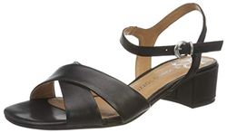 MARCO TOZZI 2-2-28216-24, Sandali con Cinturino alla Caviglia Donna, Nero Black 001, 39 EU