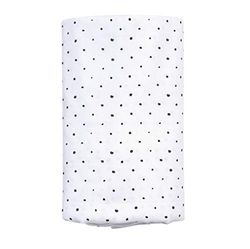 Motherhood Serviette XXL certifiée GOTS en 100% coton bio 130 x 130 cm Motif taches Noir