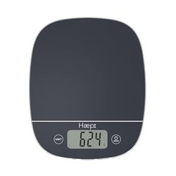 Haepi, Hoge Nauwkeurigheid 5000g/1g Elektronische Keukenweegschaal, Tarra/Vloeistof Functie, Modern Ontwerp, Groot LCD Scherm, Inclusief Batterijen, 15 Jaar Garantie