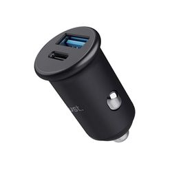 Trust Maxo 38W PD Autolader USB C & USB, 20W USB-C PD & 18W USB-A QC3, Mini Car Charger Snelle Oplader, Sigarettenaansteker Adapter Dual Port voor iPhone 15 14 13 12 Pro Max Samsung Galaxy s23 s22