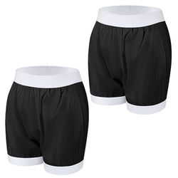 Carer pokrowce na pieluchy dla dorosłych, na nietrzymanie moczu, zmywalne, szczelne bokserki, wielokrotnego użytku, wodoodporna bielizna na nietrzymanie moczu, unisex, czarne, 3XL