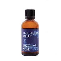 Mystix London | Hay Fever Relief Pure & Natural Essential Oil Blend 50ml - For Diffusers, Aromatherapy & Massage Blends | Perfect as a Gift | Vegan, GMO Free