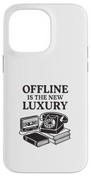 Offline è la nuova citazione retrò di lusso Custodia per iPhone 14 Pro Max