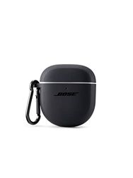 Bose Custodia per QuietComfort Earbuds II, con esterno in silicone protettivo e moschettone in alluminio per un trasporto comodo, Triple Black