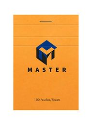 Calligraphe 10707C - Een Master Notitieblok met Een Oranje Voorkant - A7 7,4x10,5 cm - 100 Vellen met Kleine Ruitjes - 70 g Papier - Met een Gecoate Kartonnen Kaft - Merk van Clairefontaine