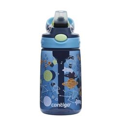 Contigo Kids' Easy-Clean AUTOSPOUT rietjeswaterfles; BPA-vrije, robuuste waterfles; 100% lekvrij; eenvoudig schoon te maken; ideaal voor crèche, peuterschool, school en sport; 420 ml