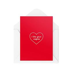 Grappige Valentijnsdag kaarten | Koppels Card | Paar Wenskaart | I Like Your Vagina | Man Vrouw Banter Brutale Onbeleefd | CBH817