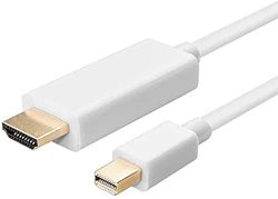 Tec-Digi Cable 4K Mini DisplayPort DP a HDMI, Adaptador HDTV de 1,8 m, Chapado en Oro, Compatible con Thunderbolt para Apple Mac, MacBook Air Pro, iMac