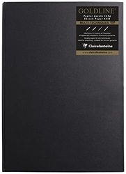 Clairefontaine – Ref. 34241C – Goldline-lådblock (64 vita ark) – A3-storlek (420 x 297 mm), 140 g/m² papper, stående format – svart omslag – lämplig för torrtekniker
