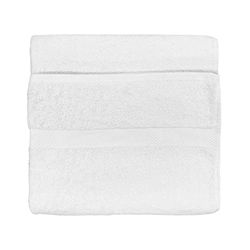 The Linen Yard Loft - Asciugamani/teli da bagno, 6 pezzi, in cotone, colore: bianco