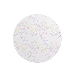 Questo Casa, Tapis de Souris Rond imprimé numérique avec Fond antidérapant pour Bureau et Maison Diamètre 22 cm