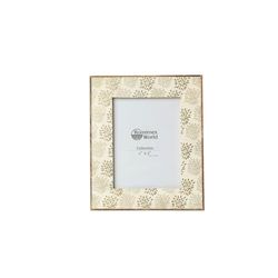 Romimex Cornice portafoto dorata in legno osso 23 x 28 x 2 cm
