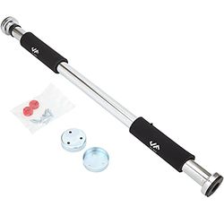 J Fit Deluxe Doorway Barra per trazioni con Comfort Grips – più Lungo Lunghezza Barra per trazioni Disponibili Larghezza 101,6 cm. (Pull-ups, Chin-ups, Flessioni, Sit up, e Salse.), 20-0265-B, Silver