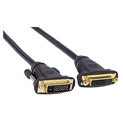 PremiumCord Cavo di prolunga DVI – 2 m, Dual Link, DVI-D (24 + 1) Femmina a Maschio, Digitale, Full HD 1080P 60Hz, Colore Nero, kpdvimf2, 2 m