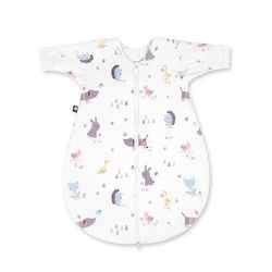 Julius Zöllner Babywinterslaapzak van jerseykatoen, maat 74, Oeko-Tex standaard 100, Crazy Animals