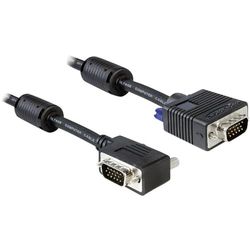 DeLOCK SVGA 2 m cavo VGA VGA (D-Sub) Nero