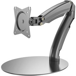 DIGITUS Suporte para monitor - suporte e mola de gás de pressão, 1 monitor - até 27 polegadas - até 1 x 6,5 kg - VESA 75 & 100 - preto
