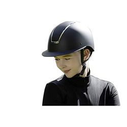 HKM Lady Shield - Casco da equitazione, colore: blu scuro/argento lucido, L 58-60 cm