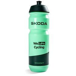 Skoda 6U0050309B butelka do picia 750 ml, zielona, z napisem We Love Cycling