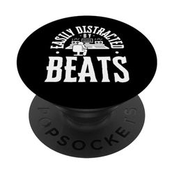 Fácilmente distraído por Beats Audio Engineer Productor musical PopSockets PopGrip Adhesivo