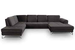 CAVADORE Benda Divani, Legno, Grigio, INKL. Sitztiefenverstellung