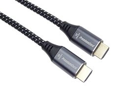 PremiumCord Cavo 8K Ultra High Speed ​​HDMI 2.1 M/M 48Gbps con Ethernet, Risoluzione Video 8K@60Hz, Deep Color, 3D, EDID, ARC, HDR, Schermato 3X, Cavo Tessile Intrecciato, Placcato Oro, Lunghezza 1,5m