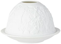 Nordic Lights Candle Shade, Porcelain, White Patterned, One Size