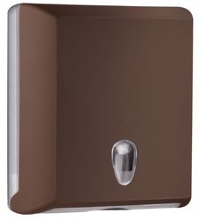 Mar Plast A70610EMA Soft Touch Distributeur de Serviettes en Papier Marron 300 x 105 x 290 mm