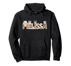 Melissa Cat Trees - Personalized Cute Name Word Art Pullover Hoodie