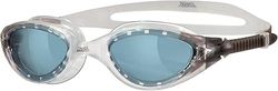 Zoggs Panorama Óculos de piscina para homem e mulher com lentes pintadas, óculos de natação anti-embaciamento, ajustáveis e com proteção UV, óculos de natação com visão ampla, cinzento/transparente