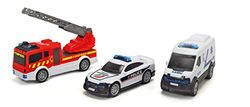 SOS Team 3-delige set – 3 noodvoertuigen – brandweerwagen, politieauto en SAMU – 203712015002