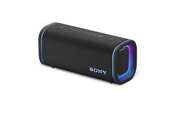Sony ULT FIELD 5 - Potente speaker portatile Bluetooth, batteria da 25 ore, 2 modalità ULT POWER SOUND, IP67, impermeabile, antipolvere, 360 luci, tracolla staccabile, compatto - Nero